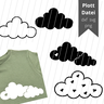 Plotterdatei Wolke Wolken SET thumbnail number 1