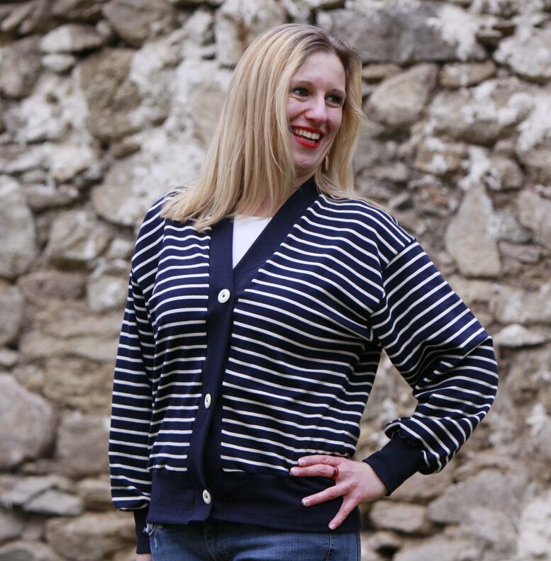 Oversize Cardigan OBEREGGEN Gr. 32-56 mit Beamerdatei image number 8
