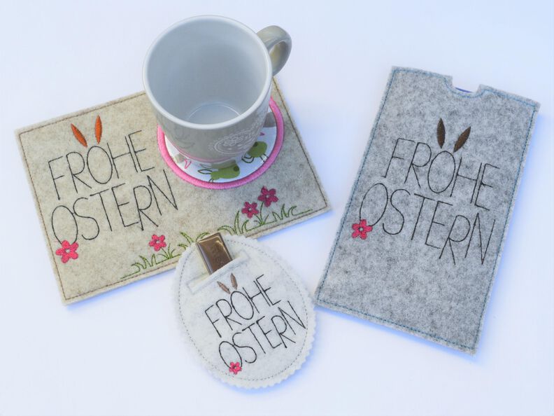 ITH Stickdatei Ostern SET Mugrug Wunscherfüller Schokohülle image number 4