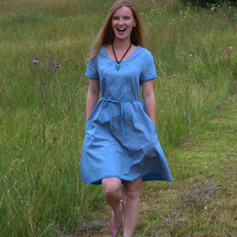 Kleid Angie Gr. 34-52 PDF-Schnittmuster A4, A0 und Nähanleitung image number 1