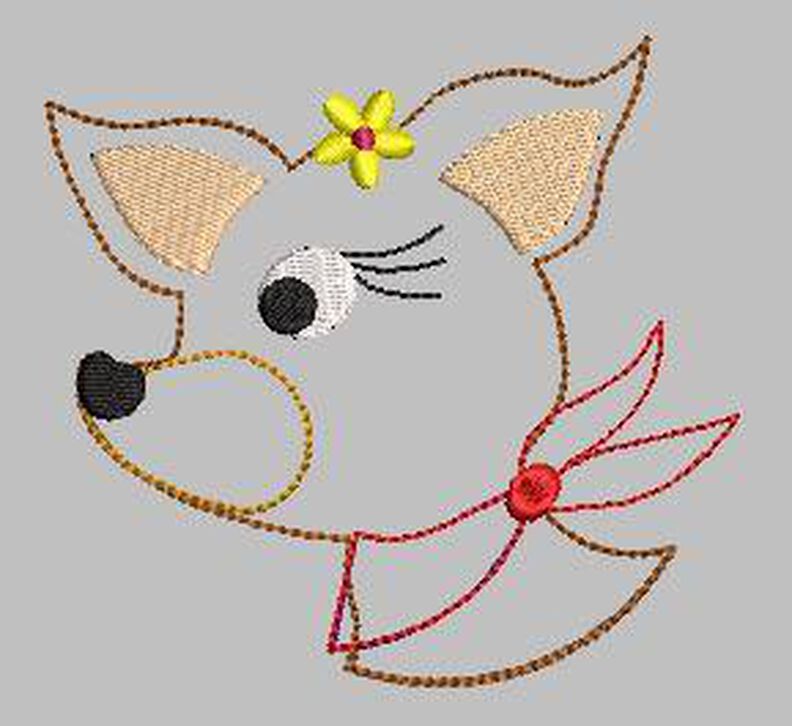 Stickdatei Reh doodle 10x10  image number 3