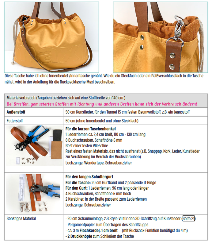 Shopper Maxi - Beuteltasche - Falttasche - Rucksack  image number 2
