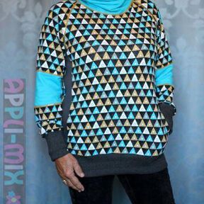 Ebook/Nähanleitung Basic Raglan Sweater Damen Gr. 32-58