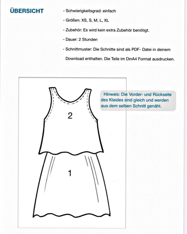 Kleid #Felicia Nähanleitung und Schnittmuster (XS-XL) image number 10
