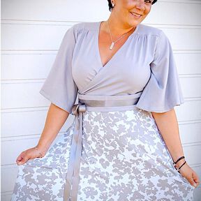 Kleid, Tunika (34-54) CARA MIA Schnittmuster in Wickeloptik