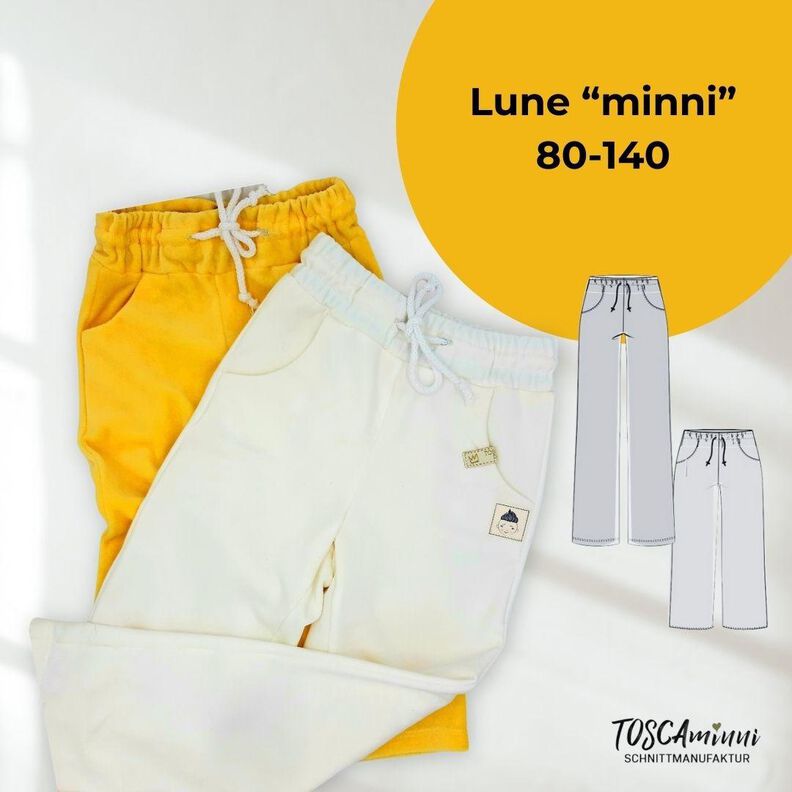 Hose Lune" mini" Gr. 80-140 Schnittmuster image number 1