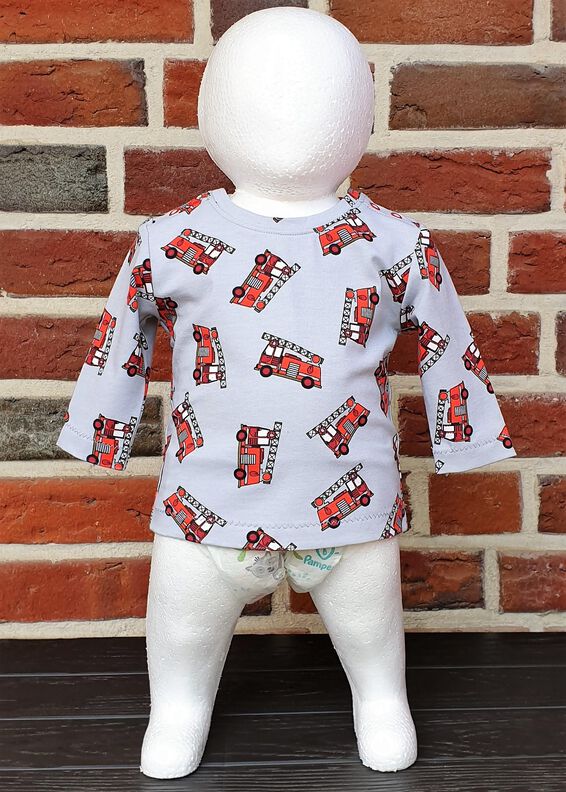 Fin – Babyshirt aus Jersey mit Knopfleisten Gr. 44–98 A4+A0 image number 4