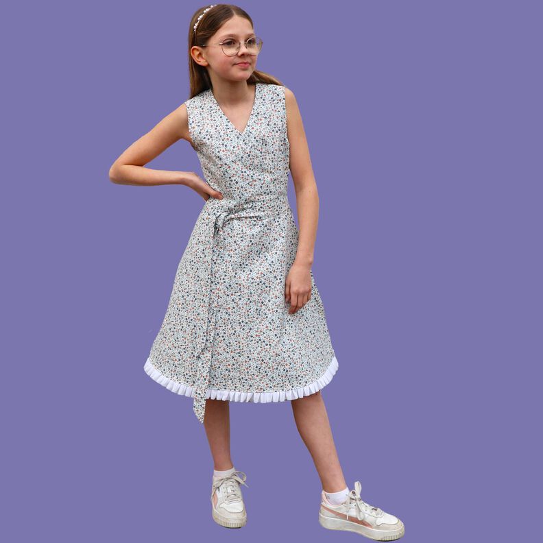 Kinder Kleid Wickelkleid Bluse GAYA ♥ Gr. 92-164 image number 6