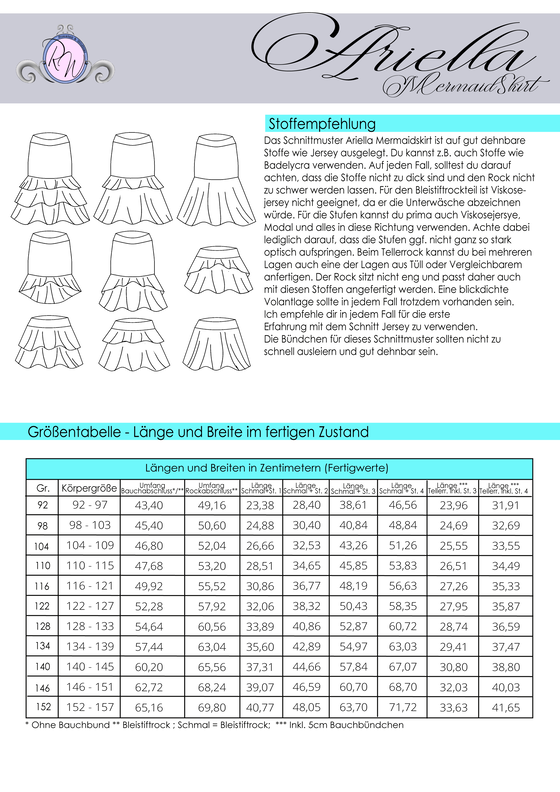 Ariella MermaidSkirt Gr. 92 bis 152 image number 2