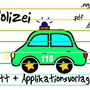 Plotterdatei + Applikationsvorlage Polizei