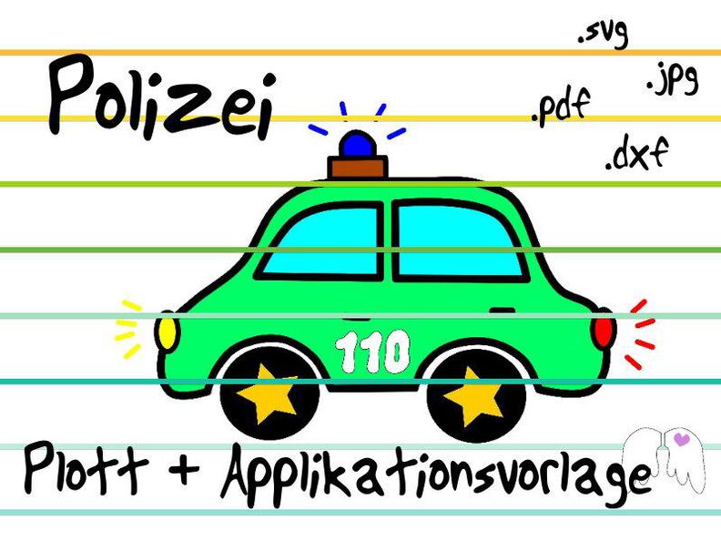 Plotterdatei + Applikationsvorlage Polizei image number 1