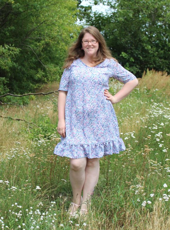 Kleid MASSIMA Gr. 34-52 PDF-Schnitt A4, A0, Anleitung image number 7
