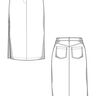 Jeansrock Schnittmuster für Damen, XS-XXXL, Video-Anleitung thumbnail number 5