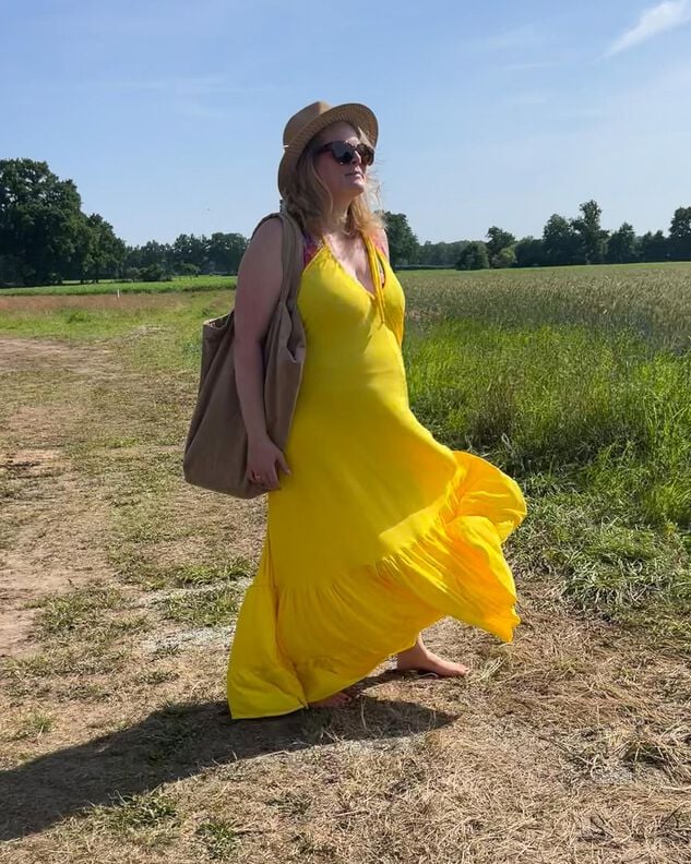 BEACH DRESS Maxikleid Strand Neckholder Schnitt Gr. 30-62 image number 5