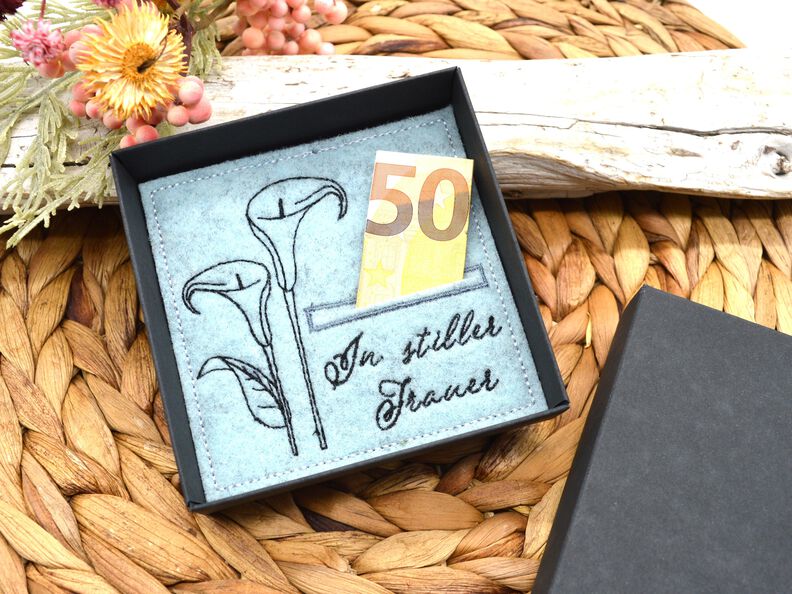 Stickdatei Trauer Geldgeschenk Beileidsbekundung image number 2