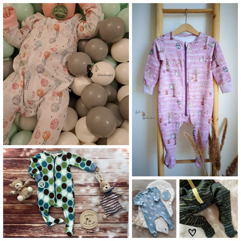 Baby - Schlafanzug mit Fuß Schlummerstündchen 50-92 inkl. A0 image number 1