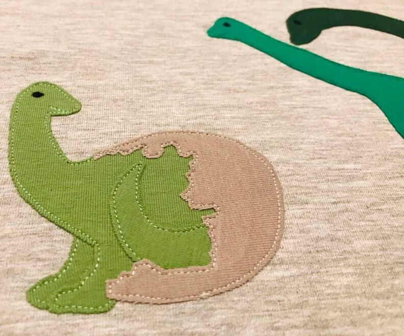 Applikationsvorlage Brachiosaurus Baby im Ei Dino image number 4