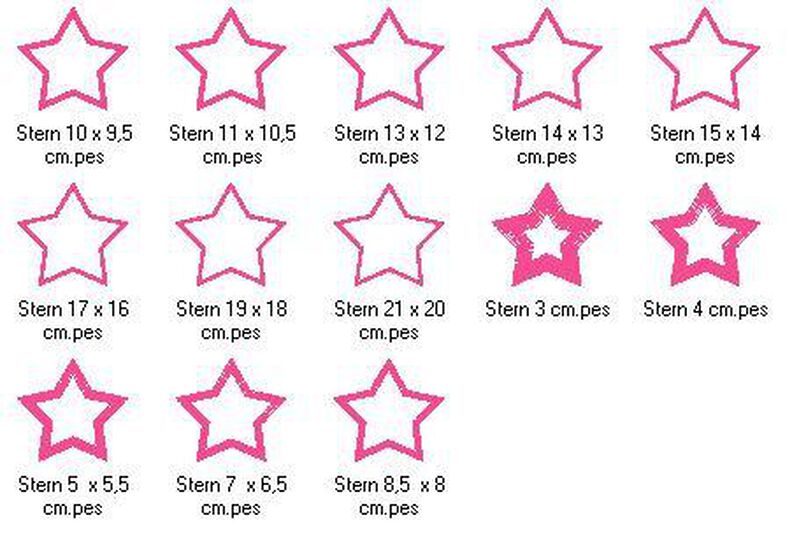 Stickdatei Stern Applikation image number 4