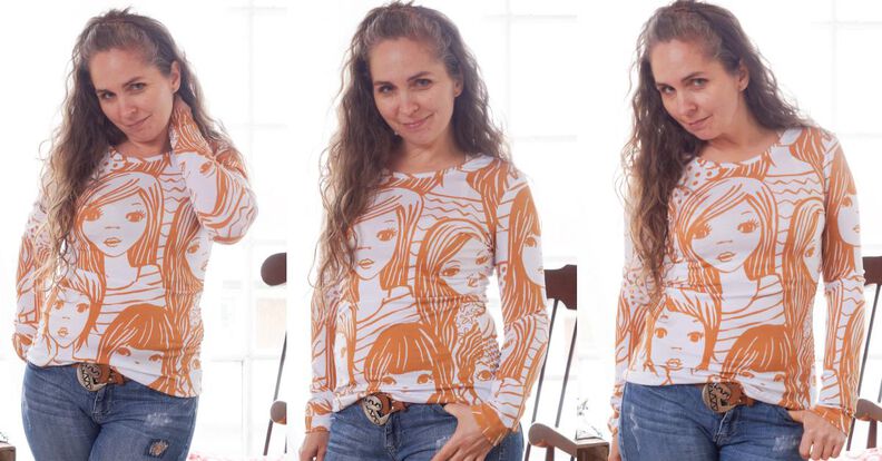 Lucia Basic Longsleeve: d. Serie: "ohne Gedöns": ebook 34-54 image number 3