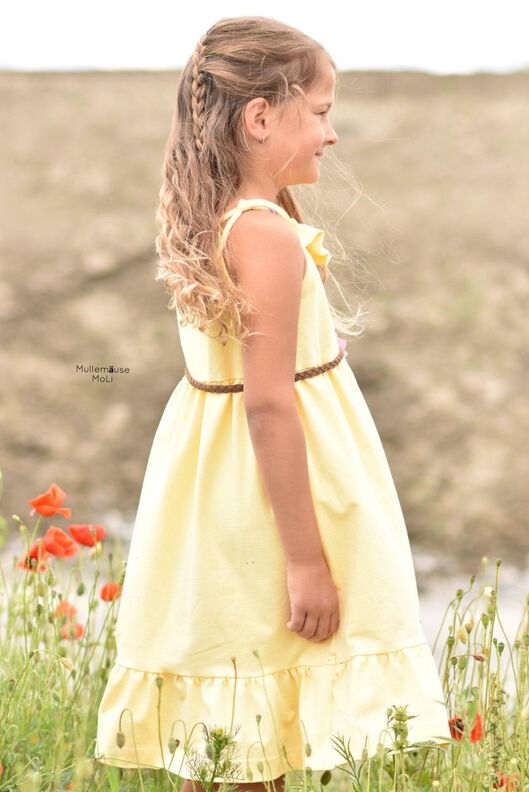 *Girls Ruffle Dress* Kleid GR. 74 BIS 158 Sommerkleid Boho image number 3