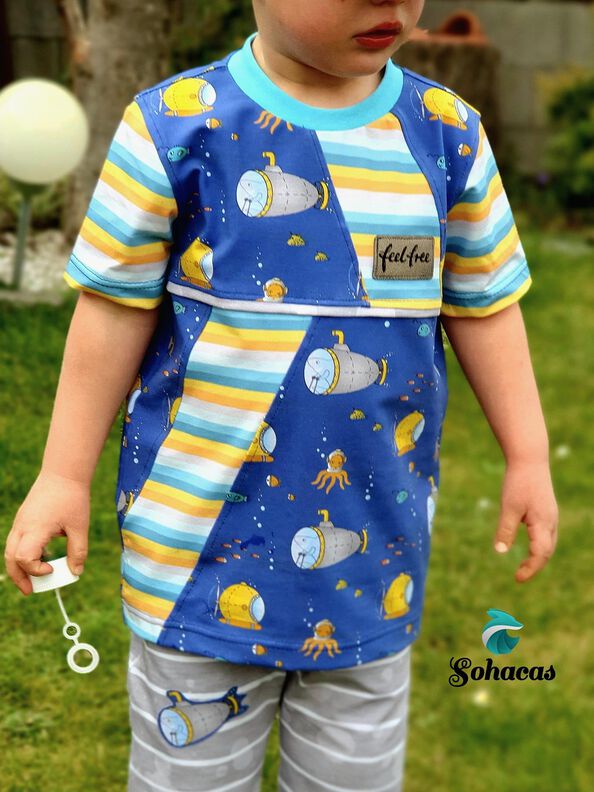STREIFENMONK KIDS Gr. 98 - 164 T-Shirt inkl. A0 image number 7