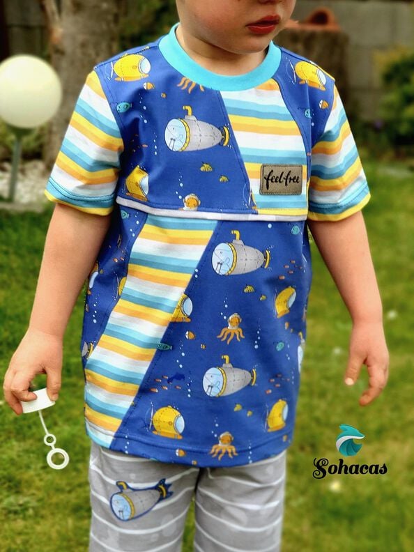 STREIFENMONK KIDS Gr. 98 - 164 T-Shirt inkl. A0 image number 7