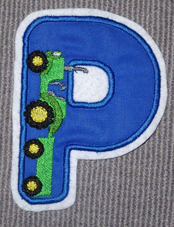 Stickdatei Traktor Alphabet 10cm 13cm + kl. Buchstaben image number 4