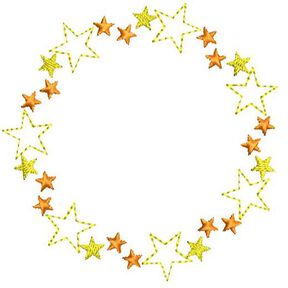 Stickdatei Sternenkranz 4 Größen