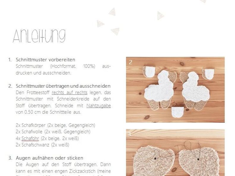 E-Book Schaf Lotte - Nähanleitung und Schnittmuster image number 4