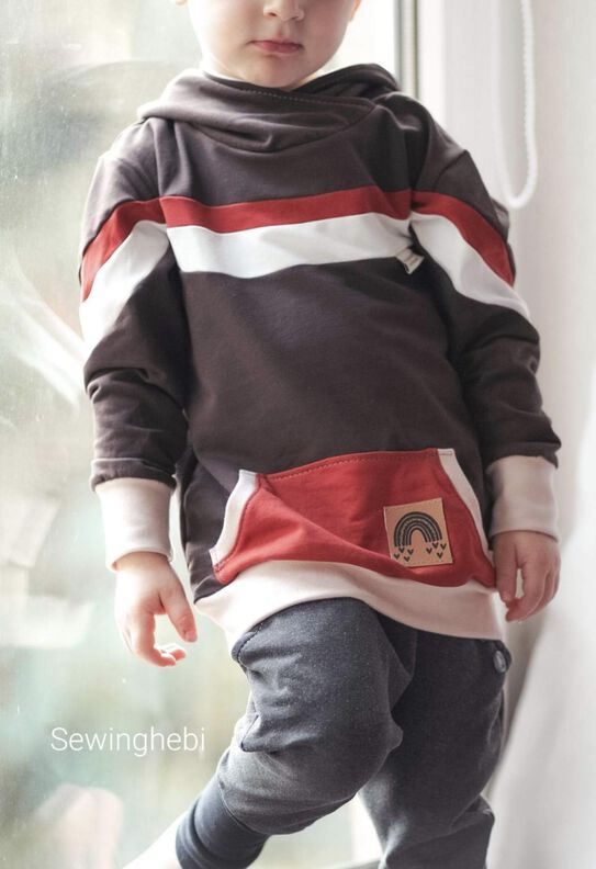 E-Book Hoodie Farbenbogen Gr. 104 - 140 image number 9
