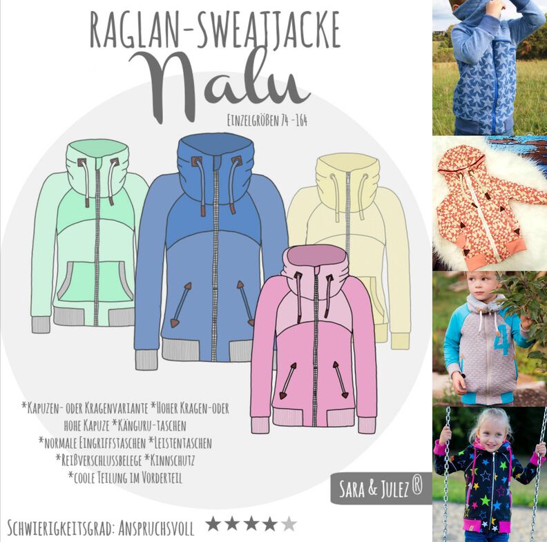 RAGLAN SWEATJACKE NALU GR. 74-164 image number 10