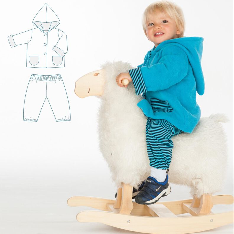 TORETTO und TORINO Babyset Jacke mit Kapuze und Babyhose image number 1