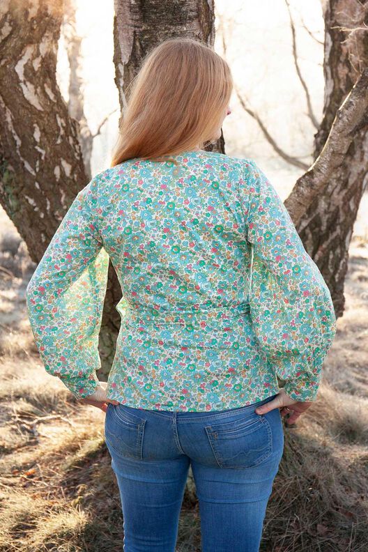 Wickelbluse PIMENTA (34-56) Bluse mit Schleife Schnittmuster image number 5