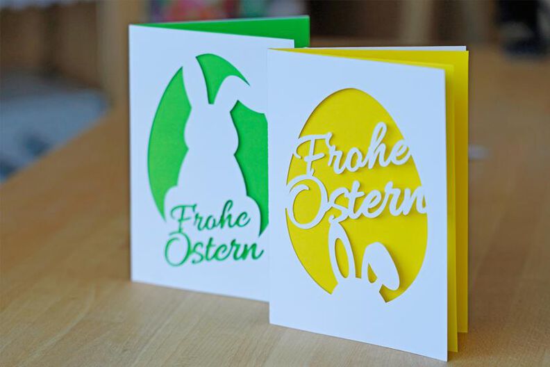 Plotterdatei Frohe Ostern Karte image number 8
