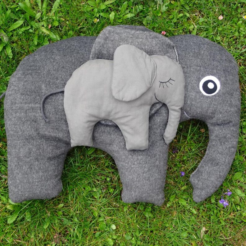 Elefant Kissen in 4 Größen nähen  image number 1