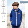 Sweatjacke Kinder Schnittmuster Gr. 74-176 - MANUC #129 thumbnail number 1