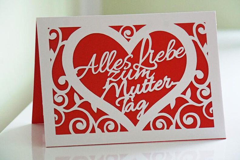 Plotterdatei Muttertag Karte image number 2