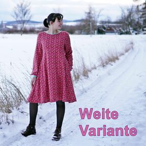Sweat Kleid nähen Gr. 34-46 Winterkleid 