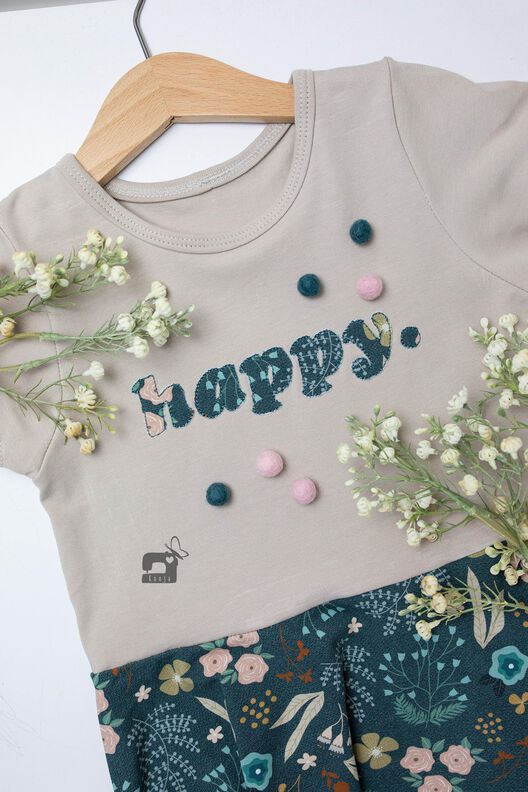 Stickdatei Wörter-Mix: Happy, Smile, Cute image number 10