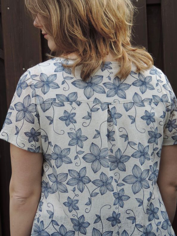 Gloria – Elegantes Jersey Shirt mit Falten, Gr. 34-50, A4+A0 image number 3