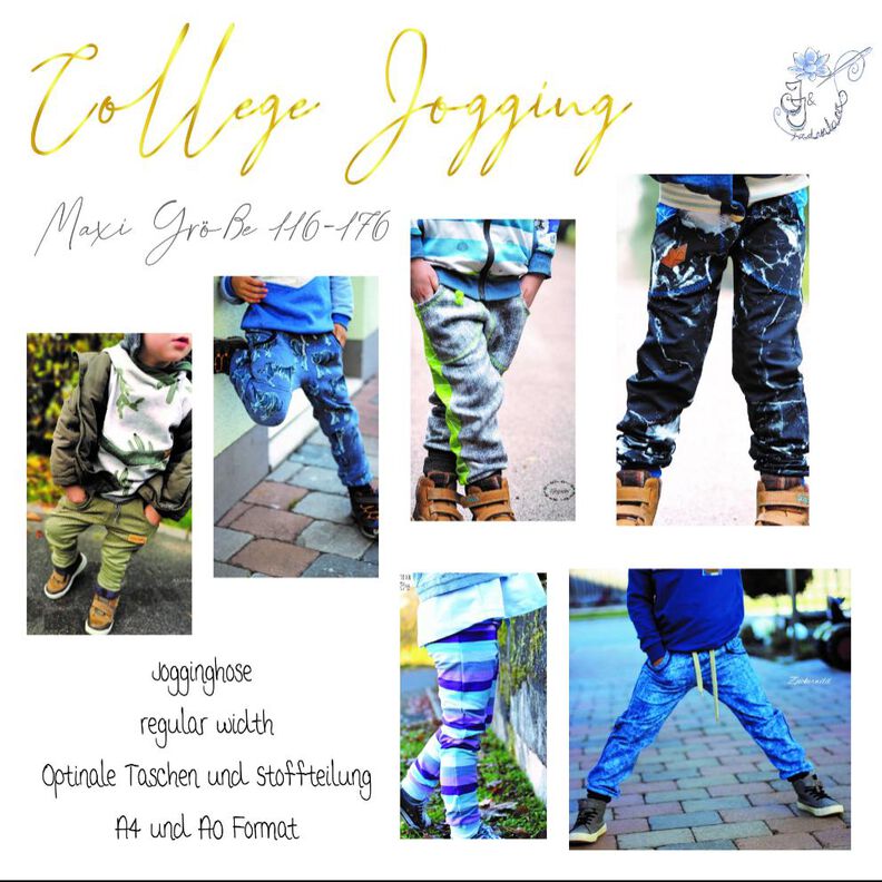 College Jogging Maxi Größe 116-176 mit Beamer funktion image number 1