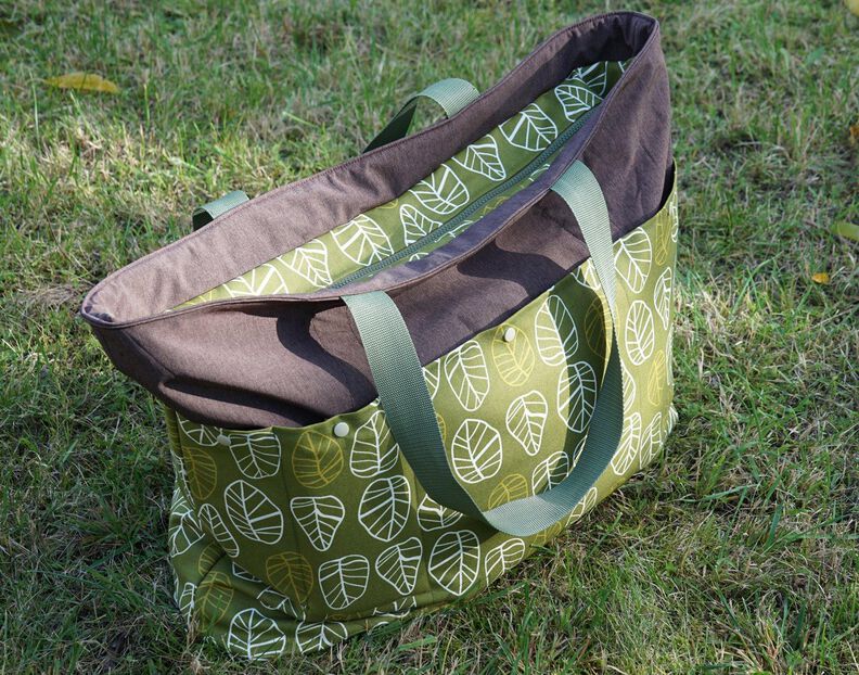 XXL Shopper Strandtasche aus Softshell nähen " Annett " image number 5