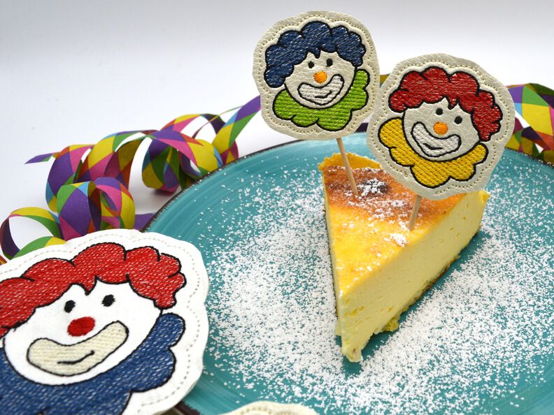 Stickdatei Clown Stiftetopper Caketopper image number 4