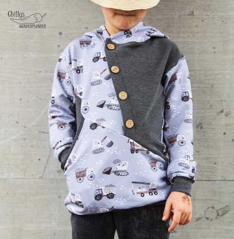 E-Book Hoodie Windschief Gr. 104 - 140 image number 3