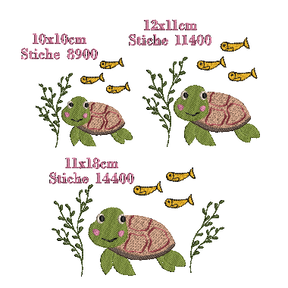 Stickdatei Schildkröte Vollstickdatei