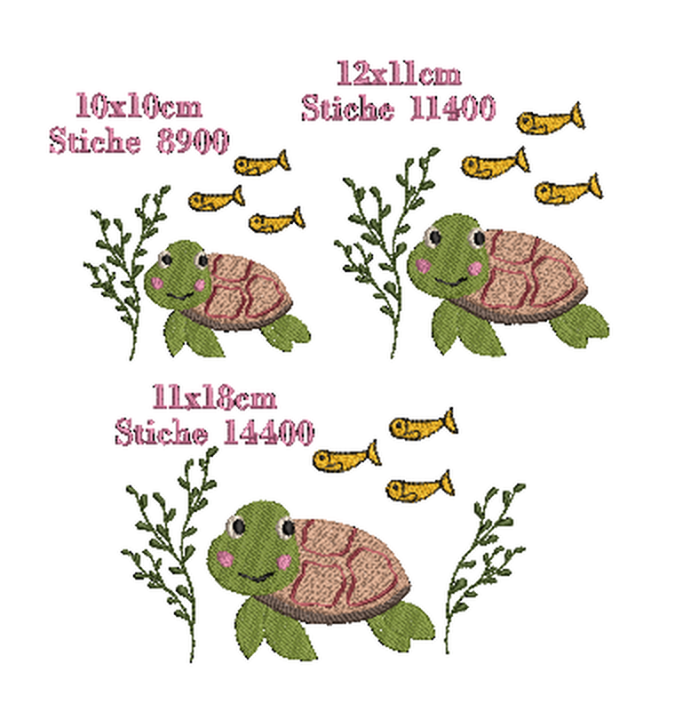 Stickdatei Schildkröte Vollstickdatei image number 2