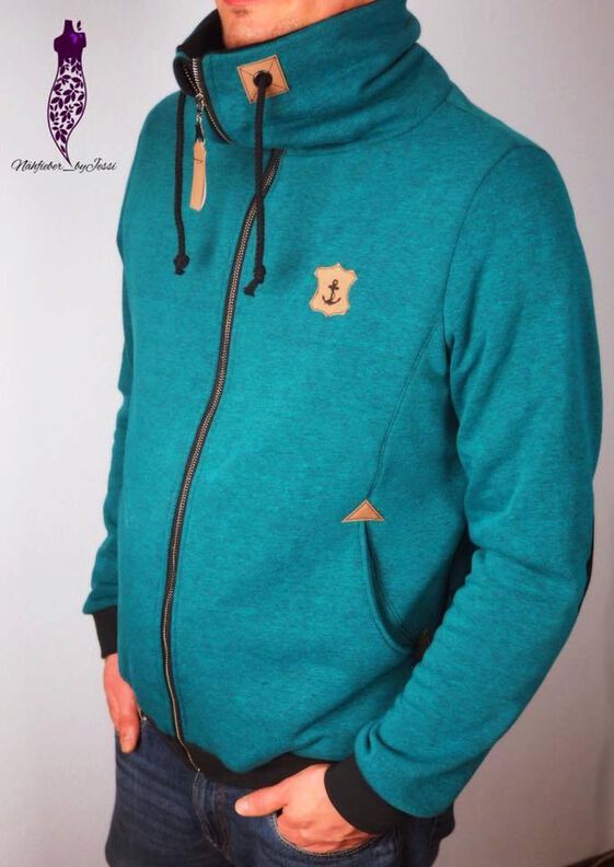 Sweatjacke Herren Schnittmuster Gr. XS-4XL - MANUC #133 image number 6