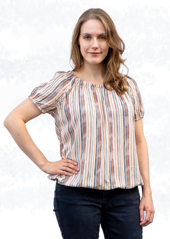 Ida – weite Carmenbluse Damen, weite Ärmel BU 80-116 A4+A0 image number 4