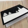 Plotterdatei Weihnachtskarte Schneelandschaft thumbnail number 3