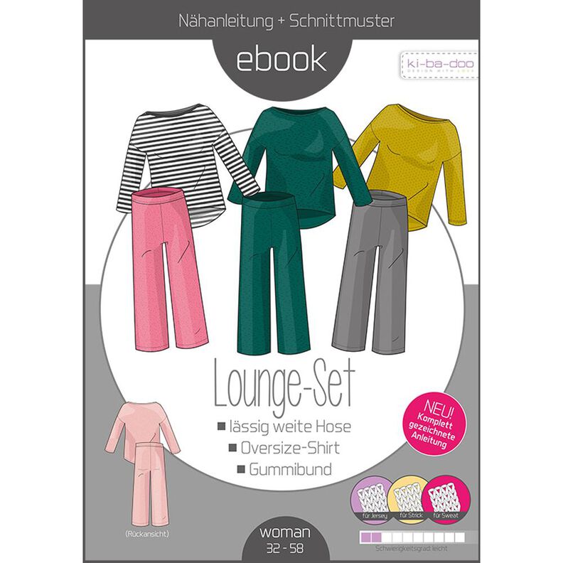 Ebook Lounge Set Damen Gr.32-58 - PDF Datei A4 image number 1